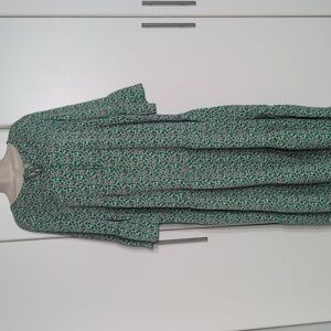 Floral Green Maxi Dress